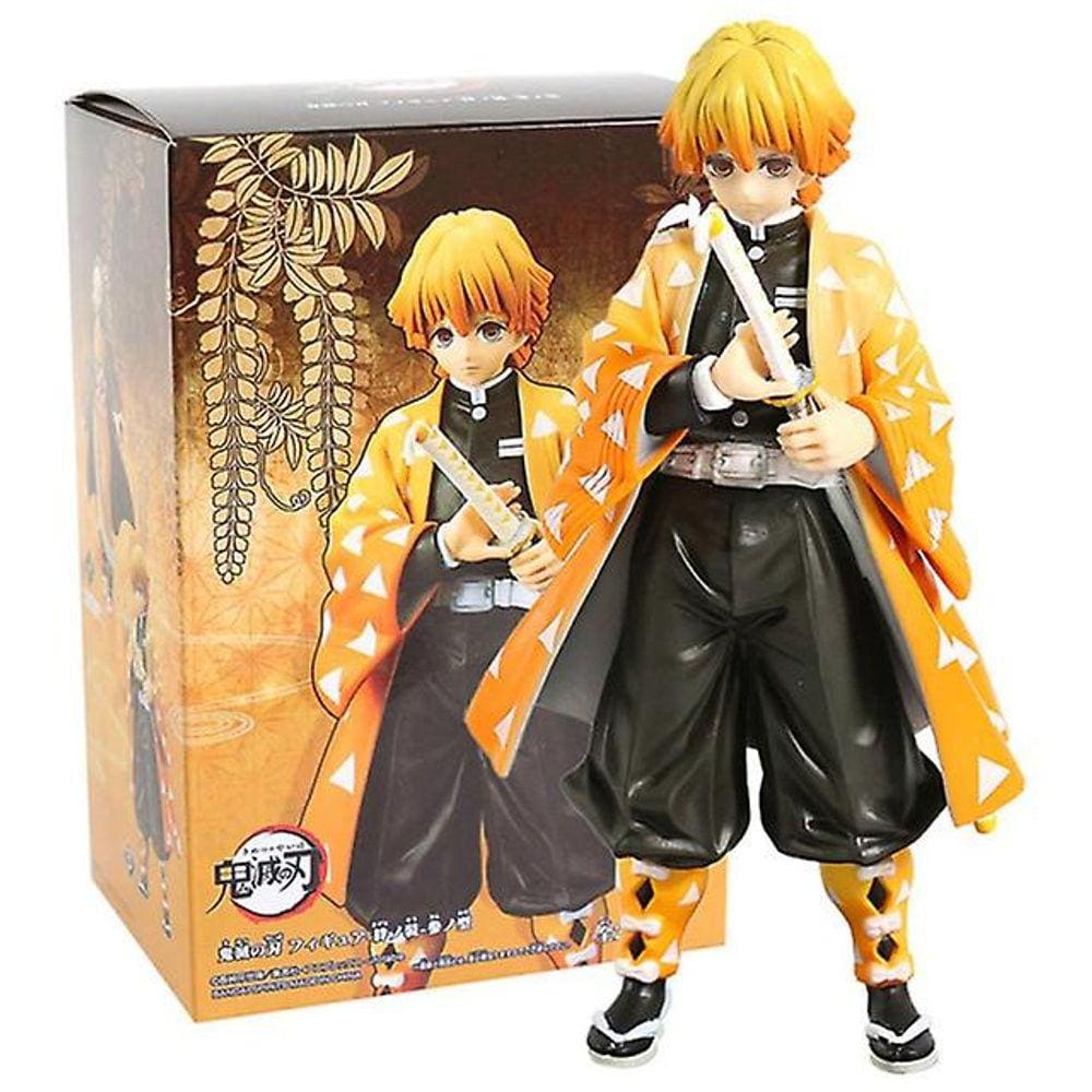 Anime Demon Slayer Kamado Tanjirou Nezuko Action Figures Pvc Model Toys (Zenitsu)