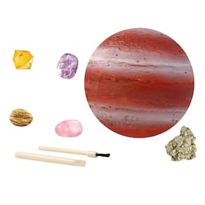 Kit de mineração do planeta - Brinquedos educativos científicos - Brinquedos do sistema solar da ciência infantil - Explorando joias - e escavando bri