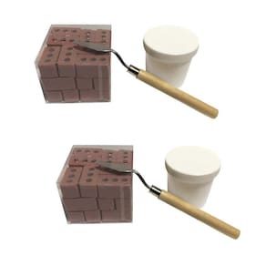 Novos mini tijolos e argamassa de cimento permitem que você construa seus próprios mini tijolos de parede minúscula