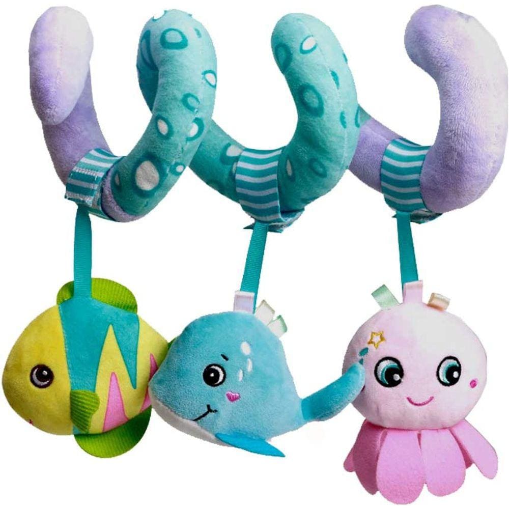 Brinquedos pendurados para cadeirinha Crib Mobile, Bebê Bebê Espiral O
