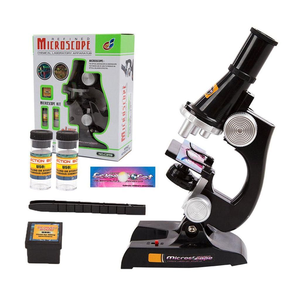 1 Crianças Crianças Microscópio Júnior Ciência Kit de Laboratório Educação