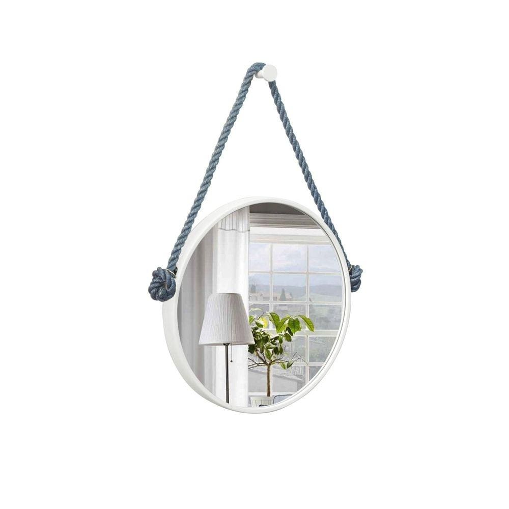 Espelho Decorativo Adnet Alça Sisal 50 cm Redondo