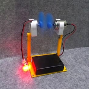 DIY Gerador de turbinas eólicas Modelo Ciência Educação Experimento Ferramenta de Ensino Físico Brinquedo Criativo