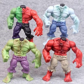 4pcs The Incredible Hulk Red Legends Action Figure