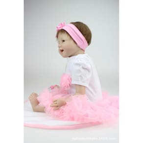 Bonecas renascidas Docka Mjukt Silikon 22 "/ 55cm Presente de boneca recém-nascida realista