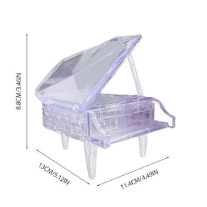 3d cristal piano bloco de construção diy arte artesanal decoração de casa decoração