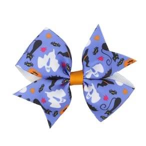Halloween infantil hairpin crianças abóbora impressão meninas bonito arco acessórios de cabelo