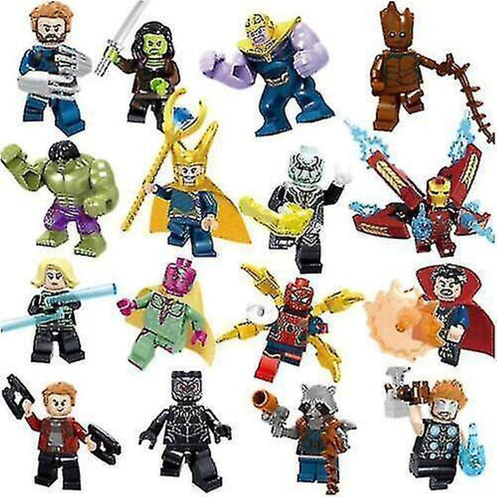 16pcs Marvel Avengers Mini Figures