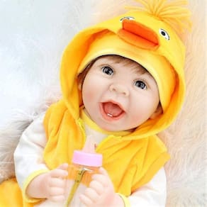 Bonecas Reborn Baby Dolls 22 Inch Realistic nascido Reallike Soft Silicone Baby Dolls Weighted Reborn Girl