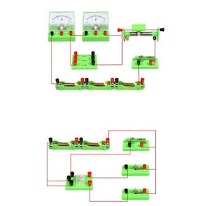 Equipamento de experimento eletromagnético definir física laboratórios circuito de aprendizagem kit básico de descoberta de eletricidade kit para estu