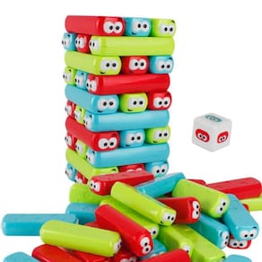 30pcs Jenga Mini Plastic Classic Game Mini Plastic Stack up Pumping Building Blocks Kids Toy Domino Educational Game Kids Gift| Classificação, Nesting