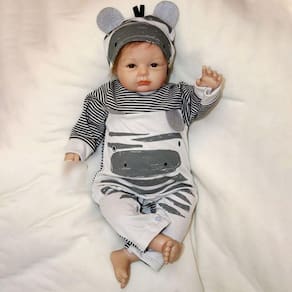 22" Reborn Baby Soft Silicone Newborn Dolls Gift