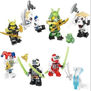 Conjunto de 32 Pcs Ninjago Mini Figuras Kai Jay Sensei Wu Master Blocos de Construção Brinquedos