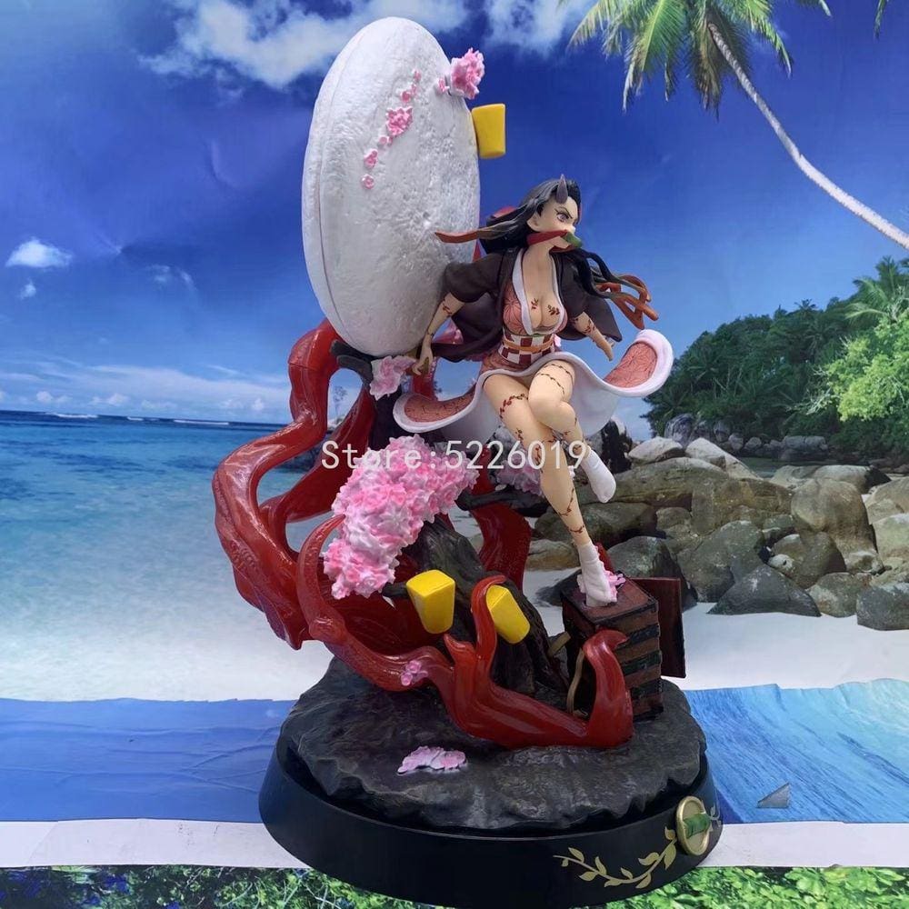 31cm Anime Figura Demônio Caçador Kamado Nezuko PVC Action Figure Toy Kimetsu no Yaiba GK Estátua Adulta Colecionável Modelo Boneca Presentes| Figuras