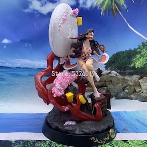 31cm Anime Figura Demônio Caçador Kamado Nezuko PVC Action Figure Toy Kimetsu no Yaiba GK Estátua Adulta Colecionável Modelo Boneca Presentes| Figuras