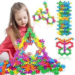 FASTSPOK Building Blocks, 500 Peças Kids STEM Building To