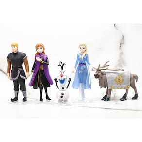 Disney Frozen 2 Elsa Anna Olaf Figuras Modelo Princesa Elza Meninas Boneca Conjunto de Brinquedos Presente Preferido para Presente de Aniversário infa
