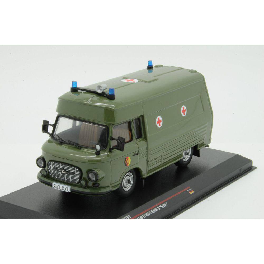 Miniatura Ambulancia Alemã Antiga Ist Barkas B1000 Smh3 1/43