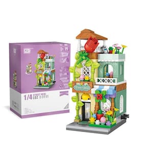 LENSNE Blocos de construção Set Street View Mocha Shop Mini Bri