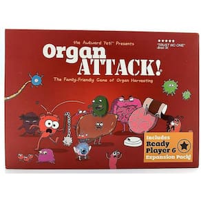 Organ Attack Board Game Jogo de cartas da família para 2-6 jogadores (Um