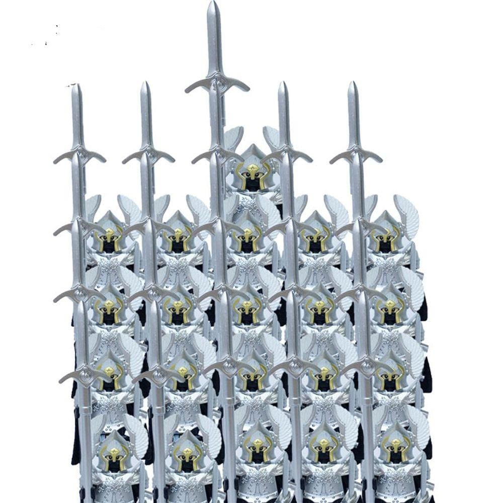 21pcs/lot cruzado romano comandante soldados cavaleiros medievais