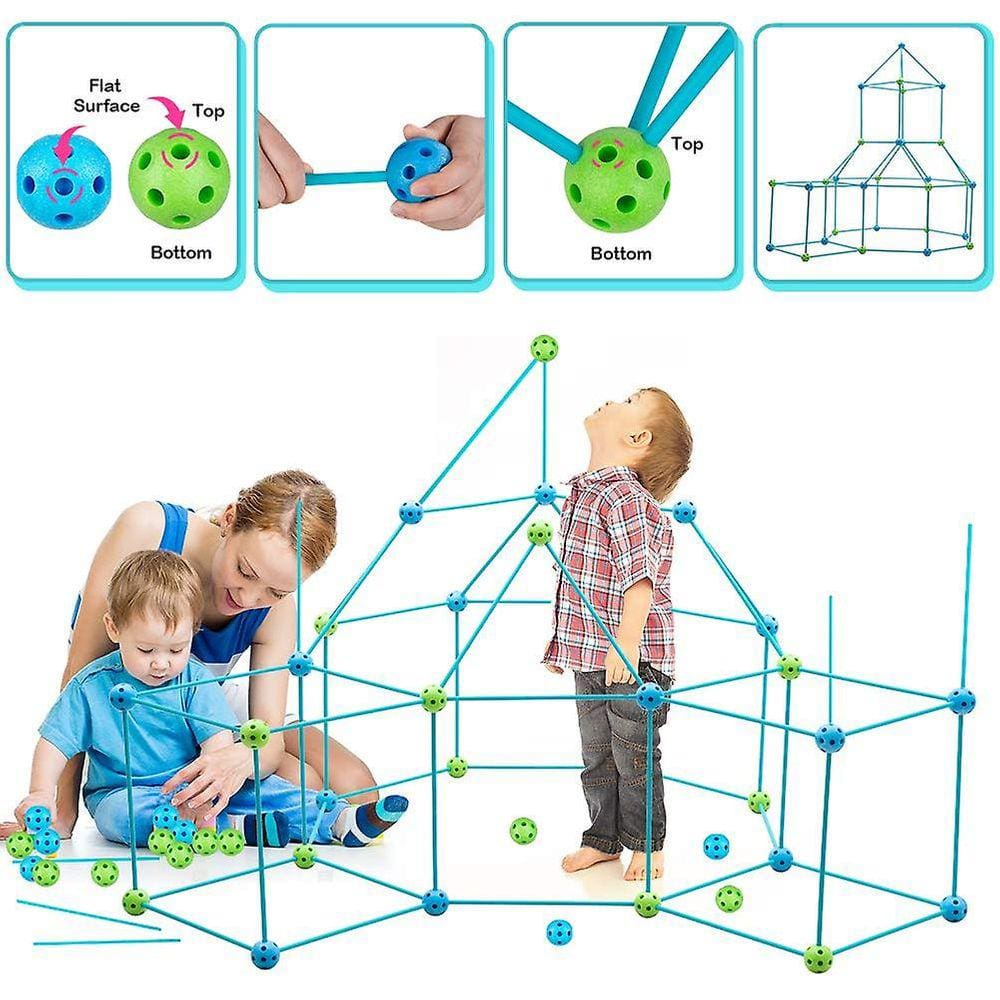 Construção de kits de construção do Forte para crianças DIY Construindo Castelos De Construção De Castelos Brinquedos de Tenda para Meninas Meninos (T