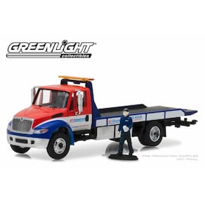 Miniatura Caminhão De Reboque E Boneco 1/64 Greenlight