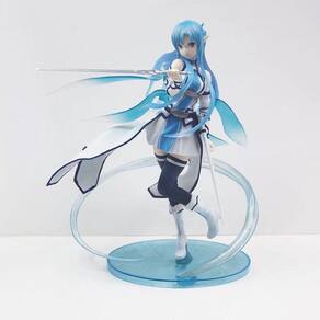 Anime Sword Art Online Asuna Yuuki Water Spirit Kirito Asuna Figura PVC Action Figure Toy Game Statue Doll Gift| Figuras de Ação