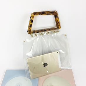 Verão Selvagem Lazer Acrílico Doll Transparent Jelly Bag PVC H