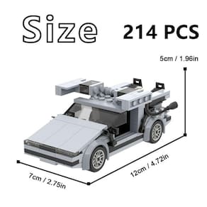 De volta aos blocos de construção futuros kits velocidade DMC Time Machine Delorean Champions Supercar DIY Bricks Brain Game Toy Kids Melhor Presente|