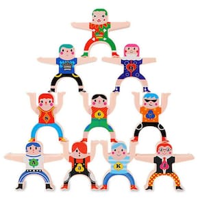 16Pcs Cartoon Doll Building Stacking Blocks Construction Puzzle Toys Kids Gifts