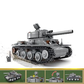 Série Militar Exército Mundial Segunda Guerra Mundial Tenente Alemão LT 38 Light Tank DIY Modelo Blocos tijolos brinquedos presentes de Natal| Blocos
