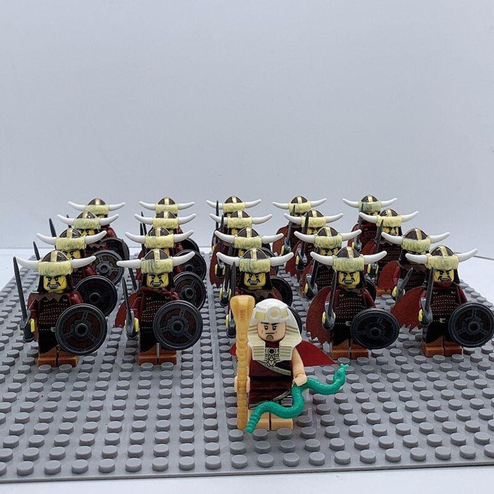 21pcs/lot cruzado romano comandante soldados cavaleiros medievais