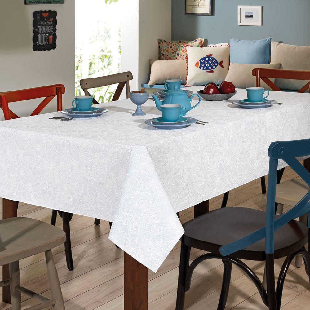 Toalha De Mesa Limpa Fácil Dohler Quadrada 4 Lugares Edite