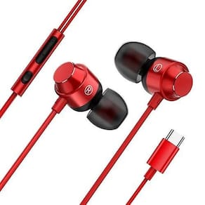 Tipo C fones de ouvido com fio (tamanho único)