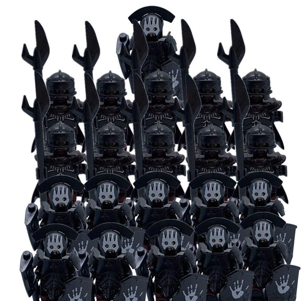 21pcs/lot cruzado romano comandante soldados cavaleiros medievais