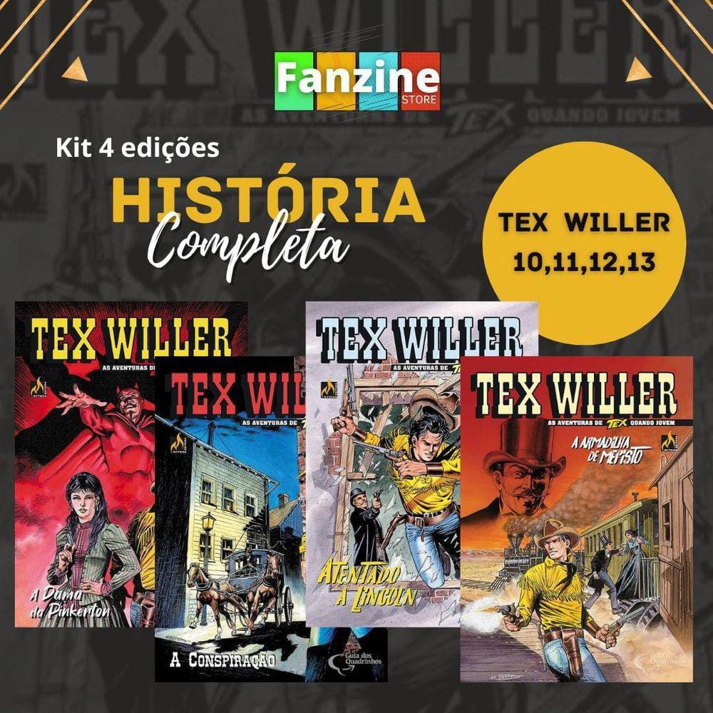 Combo Tex Willer - 10 A 13 - História Completa