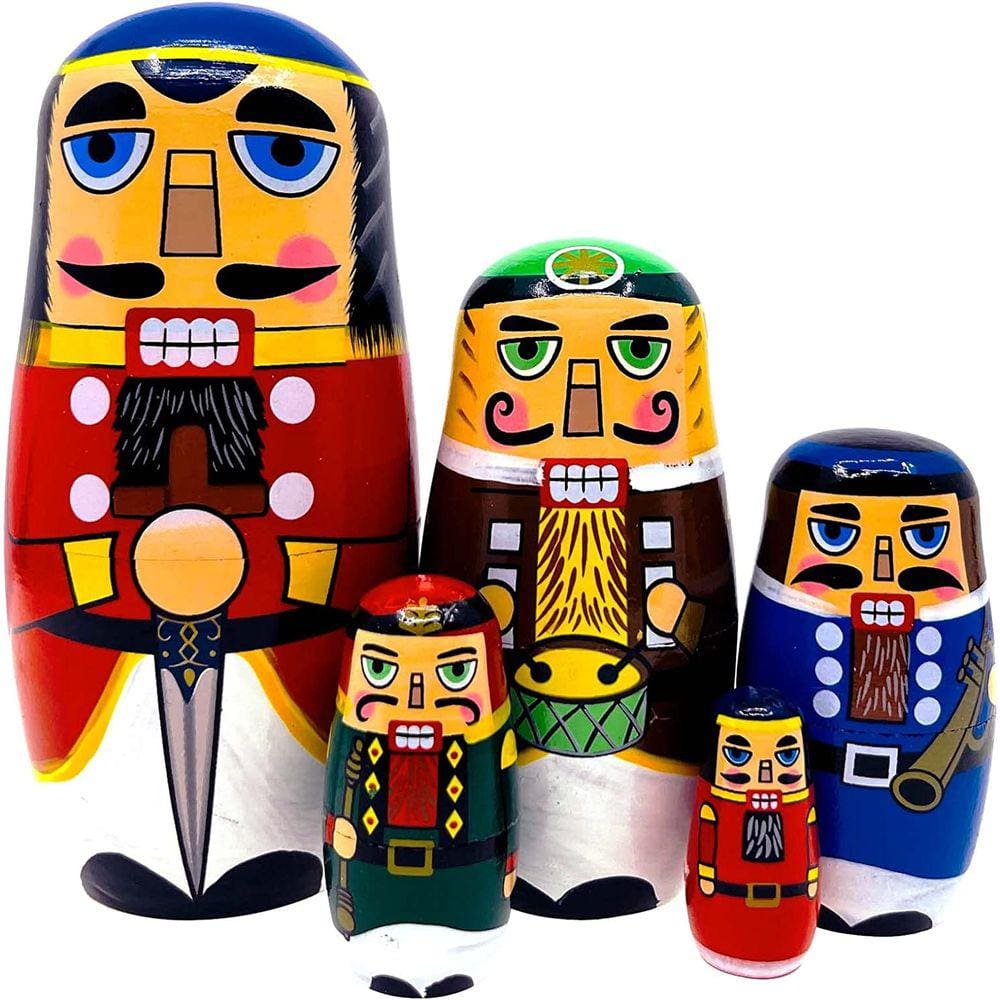 Quebra-nozes aninhamento bonecas de madeira Matryoshka mão boneca russa