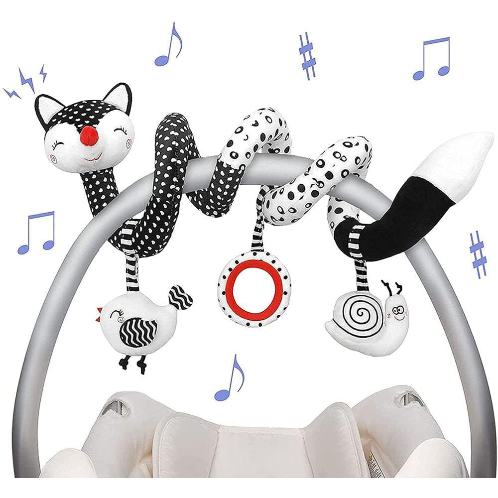 Pram Espiral Pendurado Bebê Brinquedo - Assento de Carro Recém-Nascido Pushchair Atividade Espiral Em torno de carrinho berço berço berço berço sensor