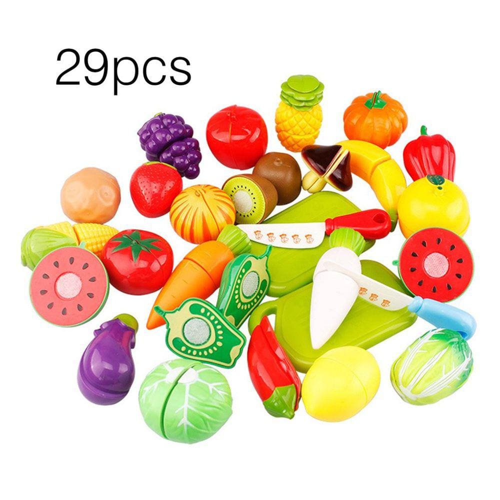 29pcs/set crianças únicas crianças corte fruta vegetal jogar jogar