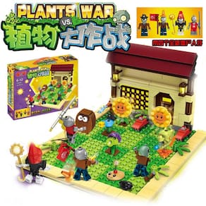 Figuras de ação e blocos de construção de Plants vs Zombies