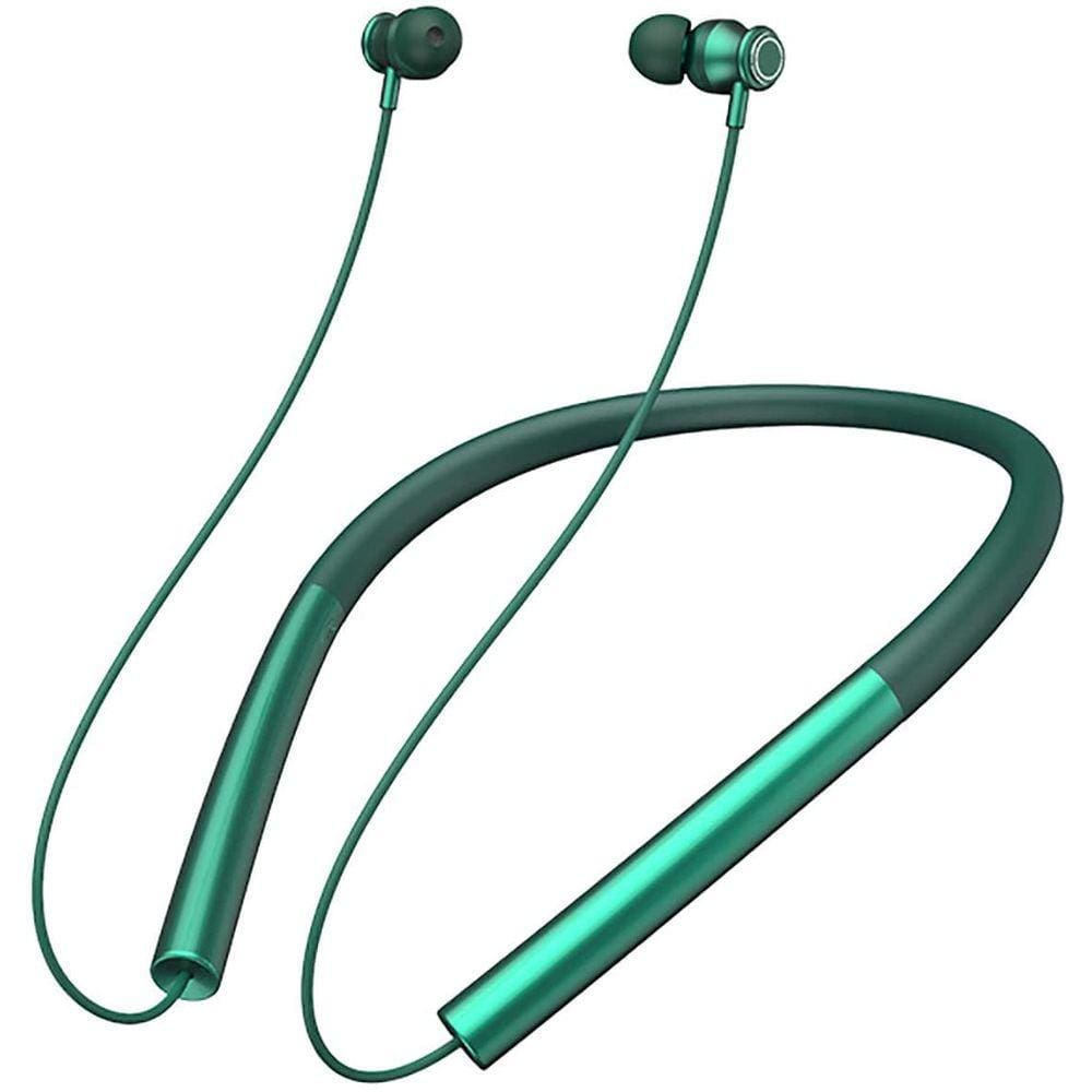 6 Fones de ouvido Bluetooth Neckband no pescoço do ouvido pendurados fones de ouvido sem fio Fones de ouvido magnéticos tampões de ouvido esportivos c