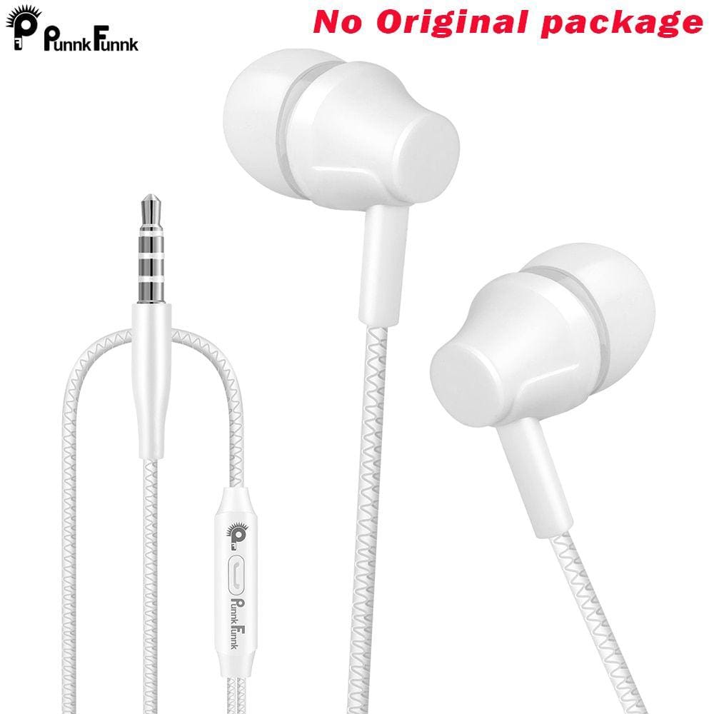 Fones de ouvido com fio PunnkFunnk trançados no ouvido Auric