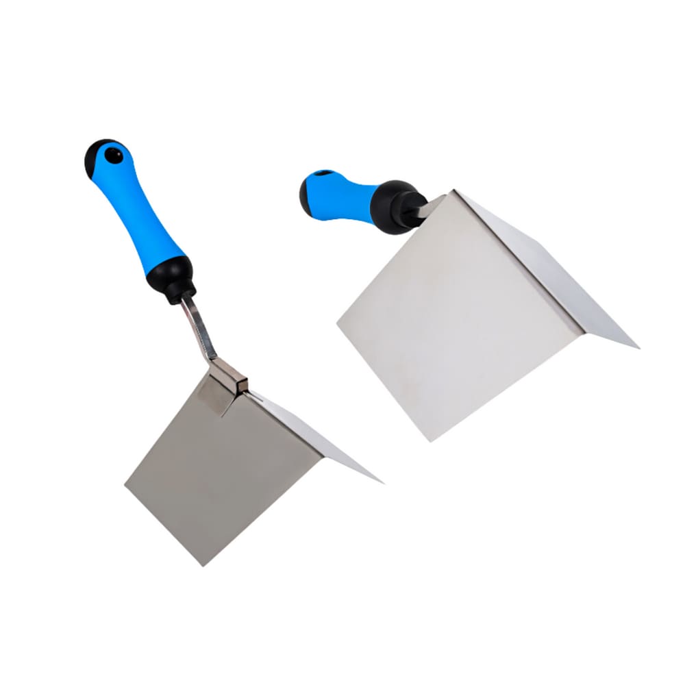 Kit Desempenadeira Inox Canto Interno Externo Massa Drywall Steel Wood Frame Plasuni