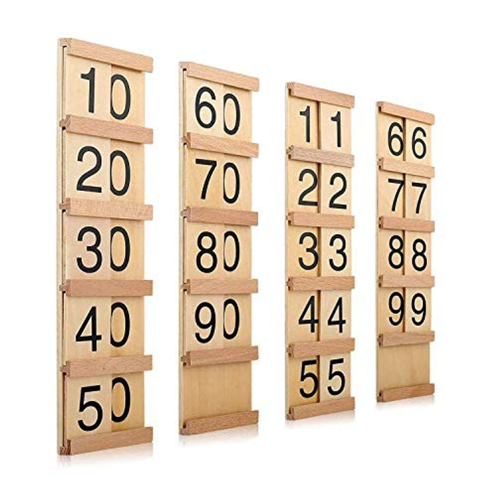 YHZAN Montessori Teens e Tens Boards Versão Familiar Crianças