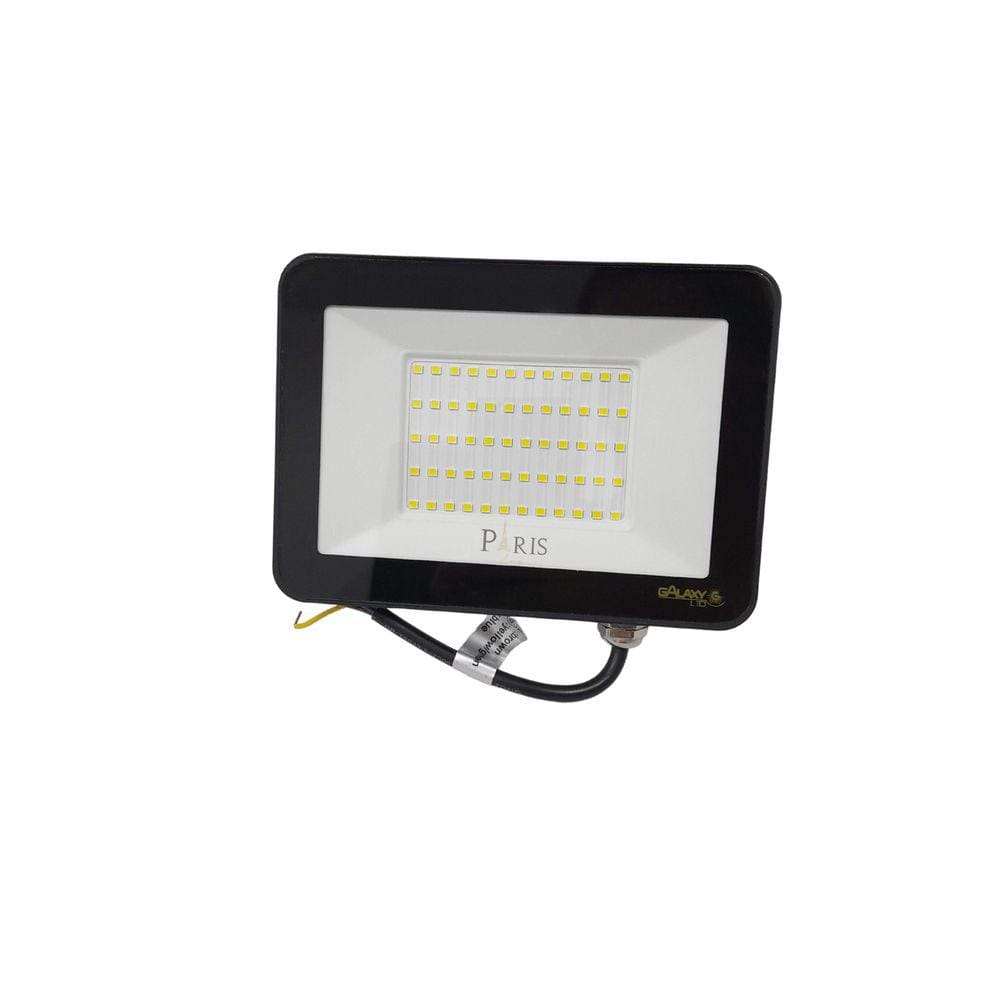 Refletor Led Slim 50W 6500K Bivolt IP65 16,5cm