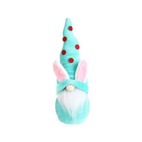 Chapéu pontudo bonito coelho boneca sem rosto boneca anã ornamentos decoração para casa brinquedos