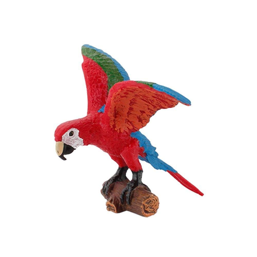 Papagaio Animal Brinquedos Figurines Home Decorar Pré-escolar Educacional