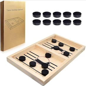 Super Fast Sling Puck Game, Jogo portátil de hóquei de mesa para