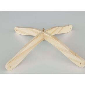 Mobile Ondulado Madeira Pinus - Selada/Branca - 30x30x4 cm